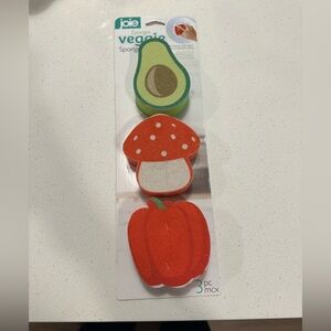 Joie Veggie Sponges Non Woven Scouring Pad 3pk